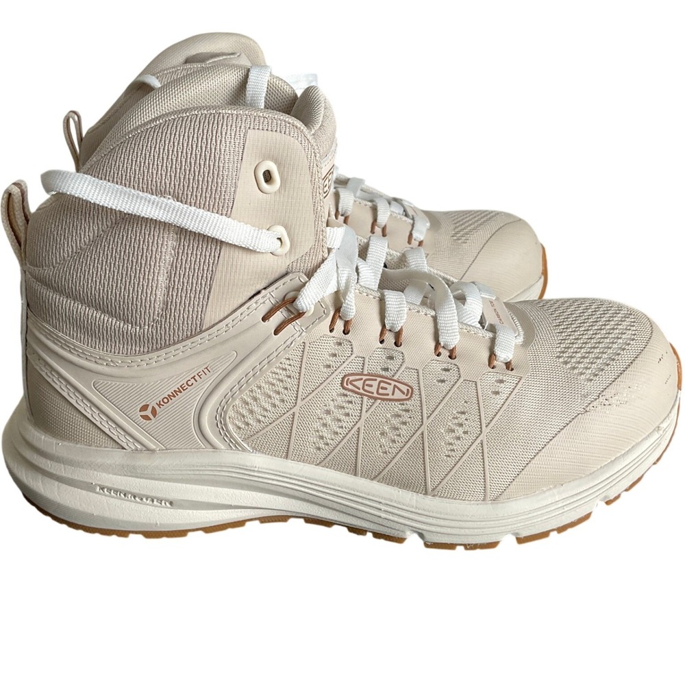 Keen Utility Vista Energy Mid Carbon Toe Work Boots Womens 9 White‎ Grey S391